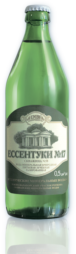 Минеральная вода Ессентуки 17 0,5 л